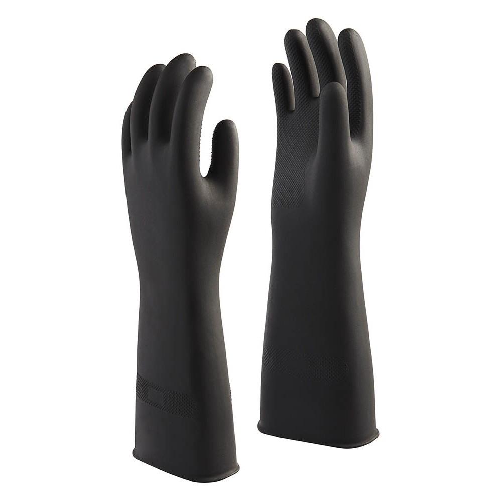 ถุงมือยางสีดำ Master glove รุ่น STRONGMAN,ถุงมือ master glove strongman,MASTER GLOVE,Plant and Facility Equipment/Safety Equipment/Gloves & Hand Protection