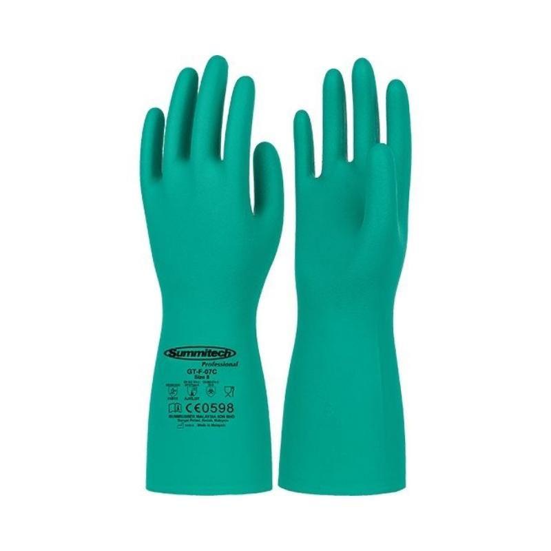 ถุงมือยางไนไตร สีเขียว เบอร์ 9,SUMMITECH ถุงมือไนไตร,SUMMITECH,Plant and Facility Equipment/Safety Equipment/Gloves & Hand Protection