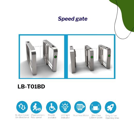 Speed gate (LB-T01BD),Turnstile, ประตูหมุน, Flap, barrier, speed gate, gate,,Automation and Electronics/Access Control Systems