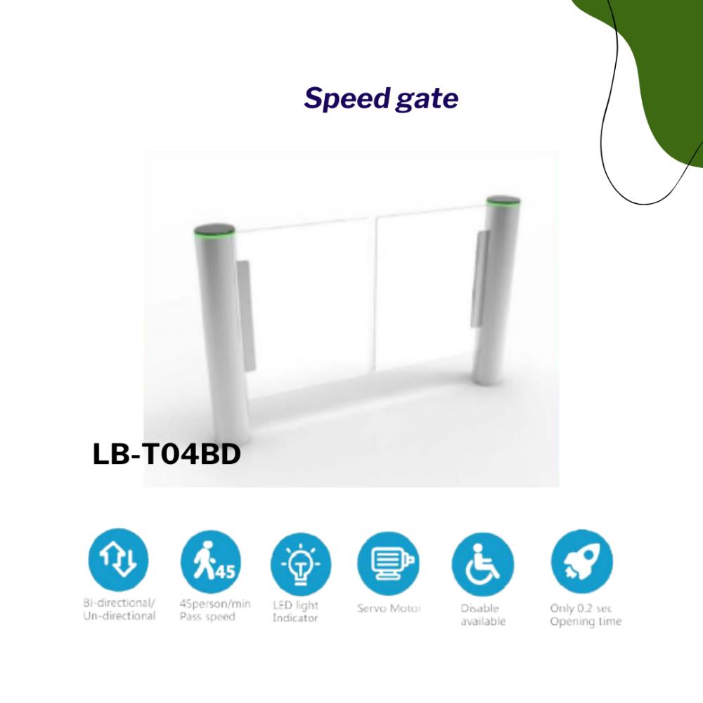 Speed gate (LB-T04BD),Turnstile, ประตูหมุน, Flap, barrier, speed gate, gate,,Automation and Electronics/Access Control Systems