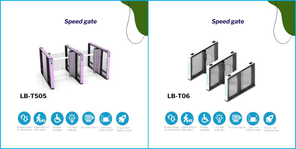 Speed gate (LB-T505/LB-T06),Turnstile, ประตูหมุน, Flap, barrier, speed gate, gate,,Automation and Electronics/Access Control Systems