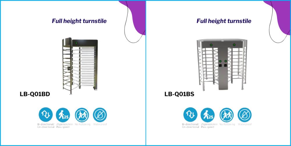 Full height turnstile (LB-Q01BD / LB-Q01BS),Turnstile, ประตูหมุน, barrier, swing barrier, full height turnstile,,Automation and Electronics/Access Control Systems