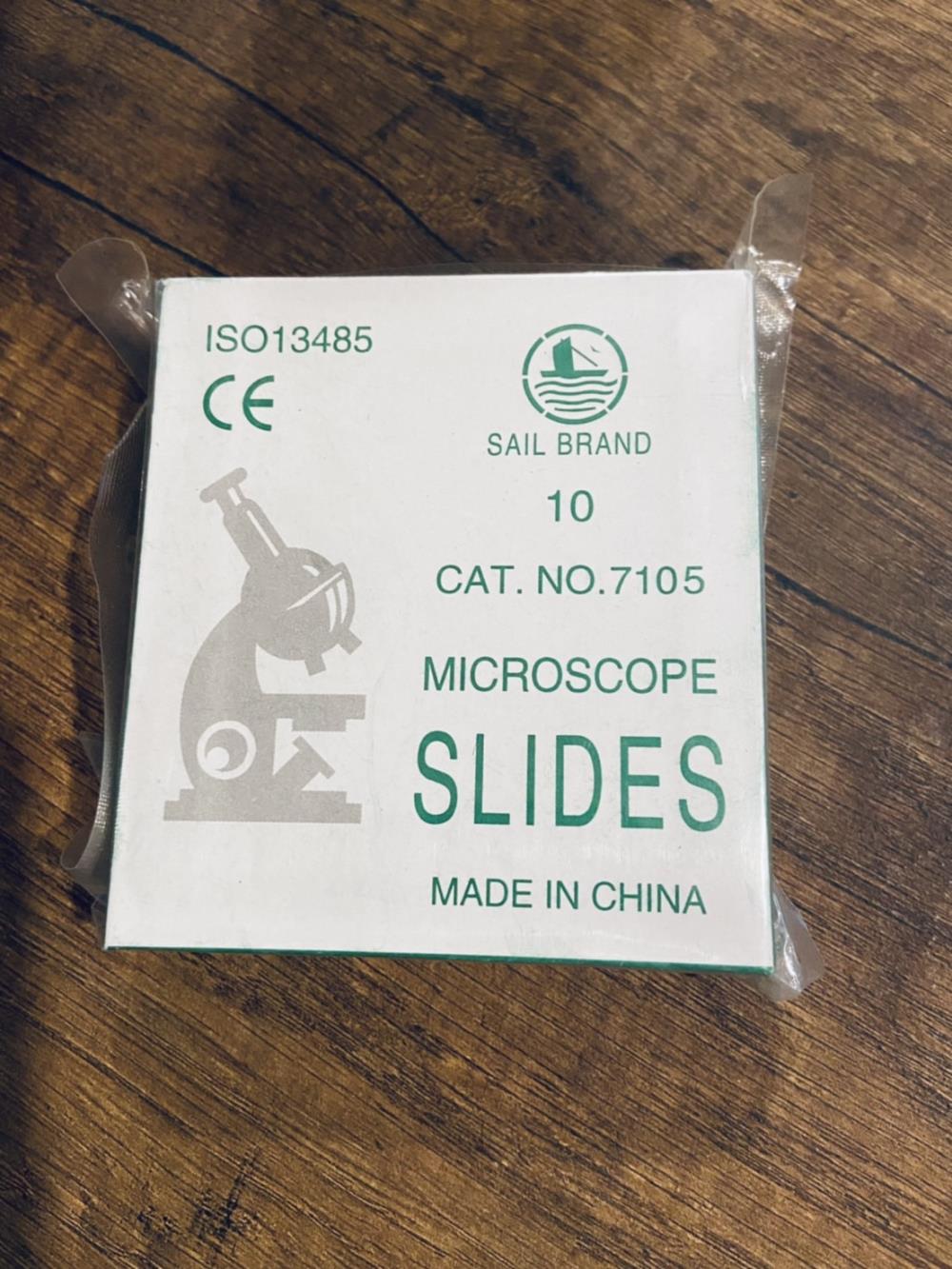 กระจกสไลด์ ริมฝ้า Microscope slide