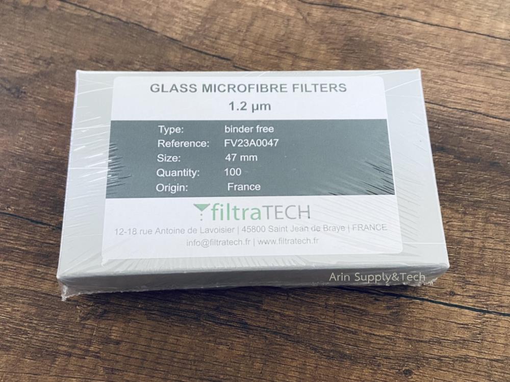 Glass microfiber filter Dia.47mm #FV23 ยี่ห้อ FiltraTECH France