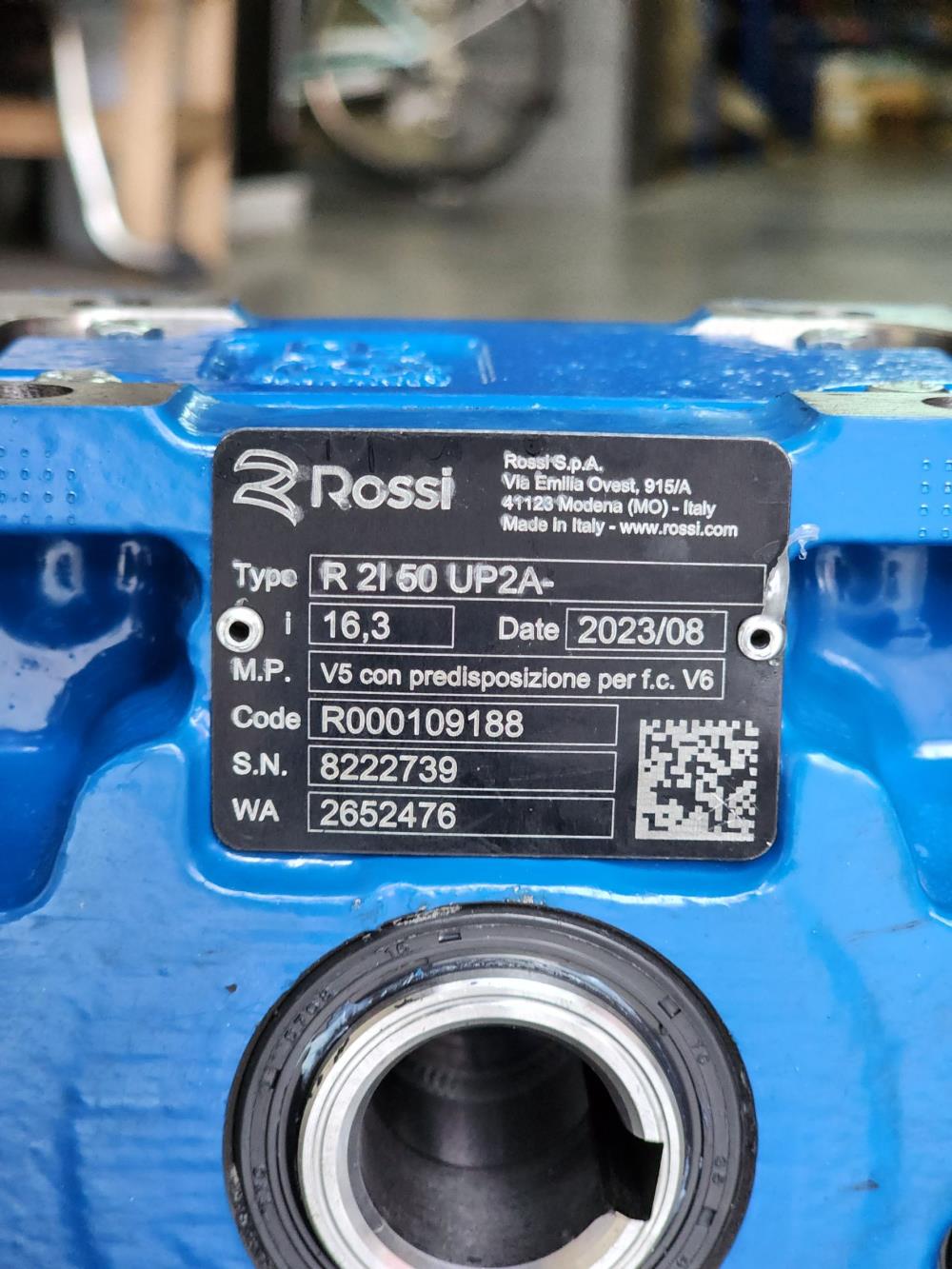 “ROSSI”HELICAL GEAR R3I 50 UP2A Ratio 16.3