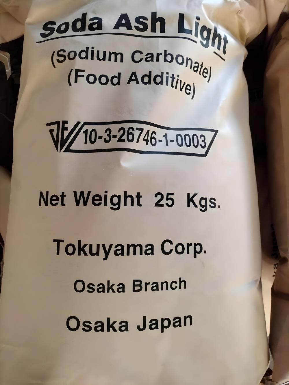 โซดา แอช ไลท์ (Soda ash light Food grade),soda ash light, โซดาแอชไลท์, โซเดียมคาร์บอเนต,,Tokuyama,Chemicals/Additives