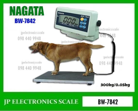 เครื่องชั่งน้ำหนักสัตว์ 300kg เครื่องชั่งดิจิตอล 300kg ความละเอียด 50g ยี่ห้อ NAGATA รุ่น BW-7842