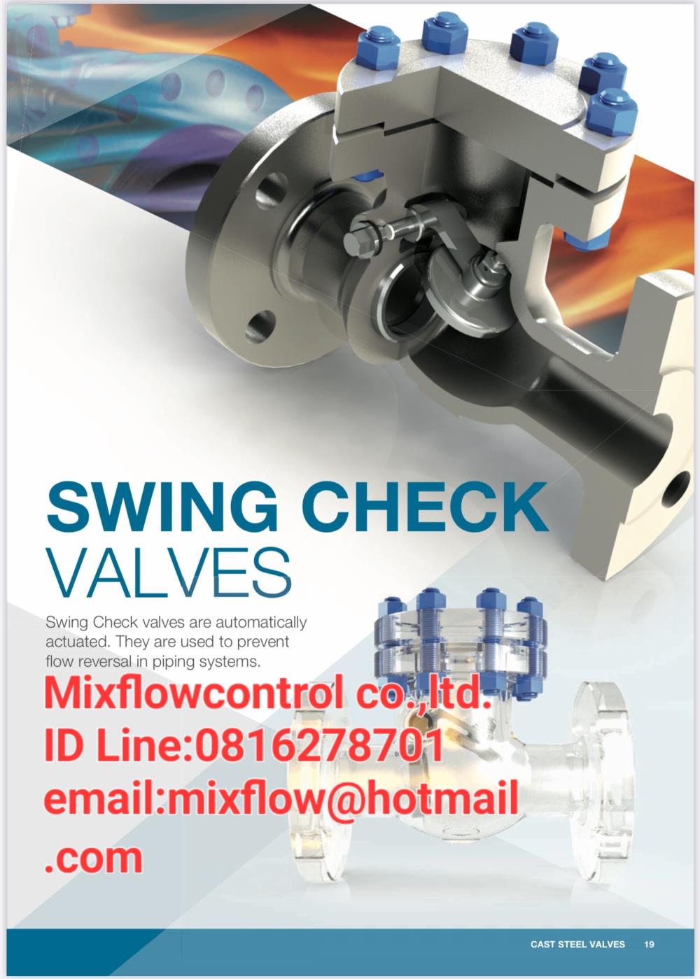 SWING CHECK VALVE CAST STEEL,"KVC"SWING CHECK VALVE CLASS150P ASTM A216 WCB,BB,STELLITED SEAT,TRIM NO.8,CONN FLANGED ANSI150P,KVC,Pumps, Valves and Accessories/Valves/Check Valves