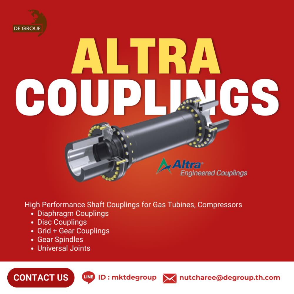 จำหน่าย High performance shaft couplings,Couplings , Gas Tubines , Compressors  , Gear Couplings , Universal Joints,,Hardware and Consumable/Seals and Rings