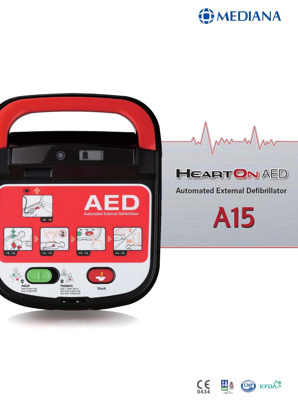 เครื่องกระตุกหัวใจด้วยไฟฟ้า (Automated External Defibrillator/AED), Brand: Mediana, Model: Heart On AED A15 ,#ขาย #เครื่องกระตุกหัวใจด้วยไฟฟ้า #เครื่องกระตุกหัวใจ #AED #mediana #A15 #AutomatedExternalDefibrillator #Defibrillator #ExternalDefibrillator #MedianaA15 #AEDA15 #HeartonAED #heartonAEDA15 #lab #eec #dealer #distributor #ตัวแทนจำหน่าย #โรงงาน #อุตสาหกรรม #สินค้าอุตสาหกรรม #นิคมอุตสาหกรรม #รับเหมา #ก่อสร้าง #construction #industrial #engineer #engineering #workicon #workicontech,,Instruments and Controls/Laboratory Equipment