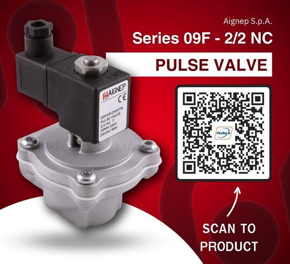 PULSE VALVE 2/2 NC PULSE VALVE ,Solenoid valve,AIGNEP,Pumps, Valves and Accessories/Valves/Air Valves