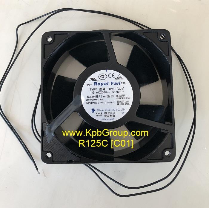 ROYAL Electric Fan R125C [C01],R125C [C01], ROYAL, Electric Fan,ROYAL ELECTRIC,Machinery and Process Equipment/Industrial Fan