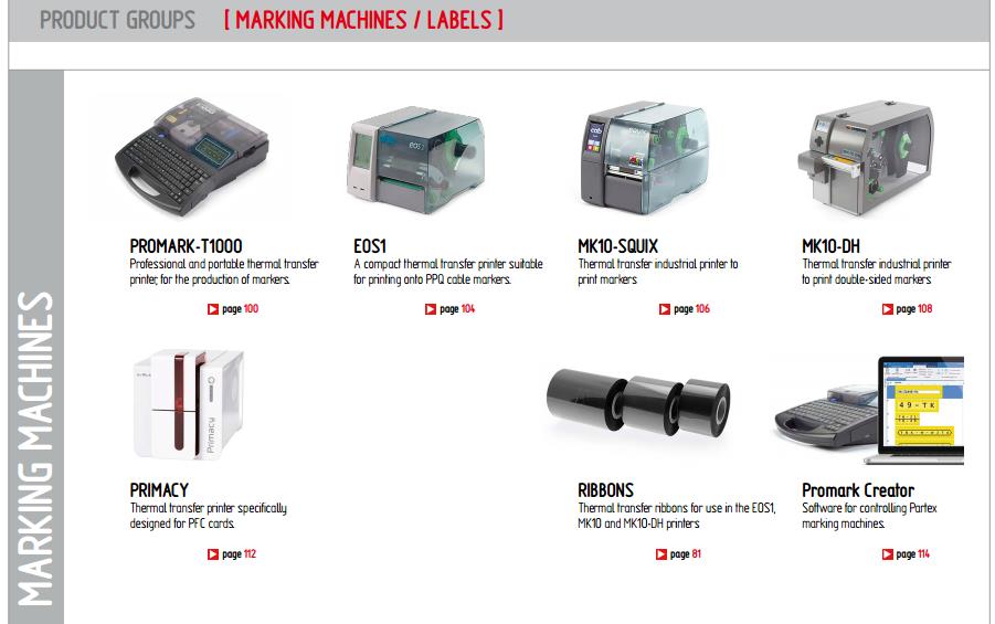 Promark-T1000, Marking Machine, Lable Machine,Promark-T1000, marking machine, label machines, partex, เครื่องพิมพ์ปลอกมารค์, เครื่องพิมพ์ปลอกสายไฟ,PARTEX MARKING SYSTEMS,Materials Handling/Marking Devices