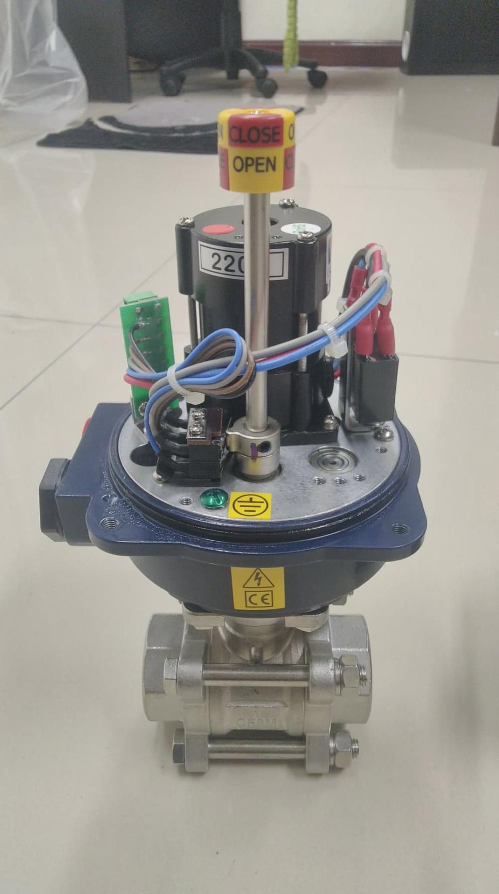 OM1-24DC+Ball valve size 2" Sunyeh Electric actuator หัวขับไฟฟ้า 24DC กับ บอลวาล์ว สแตนเลส ขนาด 2" ทนทาน ราคาถูก ส่งฟรีทั่วประเทศ