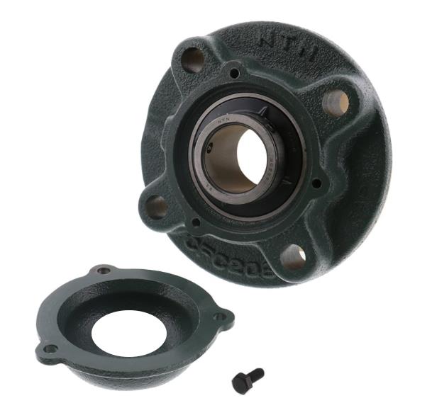 C - UCF210 D1, Four Bolt Square Flanged Unit, Cast Housing, Set Screw, Cast Dust Cover Type OPEN,UCFC210,NTN,Machinery and Process Equipment/Bearings/General Bearings