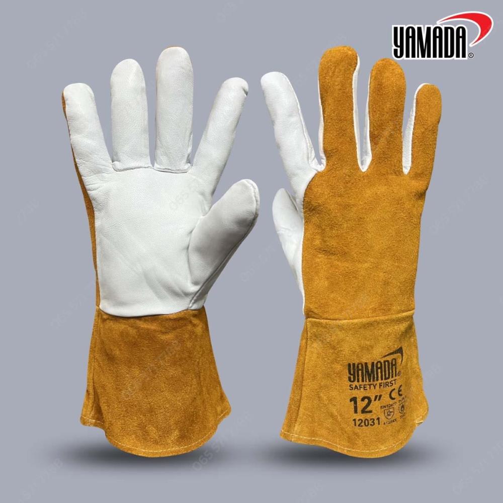 ถุงมือหนังเชื่อมอาร์กอน 12นิ้ว รุ่น 12031,ถุงมือ,ถุงมือป้องกันความร้อน,ถุงมือหนังเชื่อมอาร์กอน 12นิ้ว ,,Plant and Facility Equipment/Safety Equipment/Gloves & Hand Protection