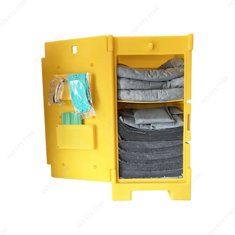 Universal Absorbent Spill Kit in Mobile Cart