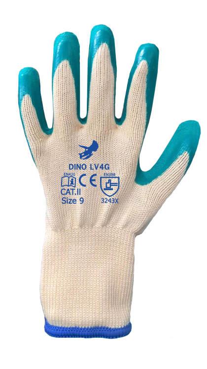 ถุงมือผ้าเคลือบยางธรรมชาติ,ถุงมือผ้าเคลือบยางธรรมชาติ,DINO,Plant and Facility Equipment/Safety Equipment/Gloves & Hand Protection