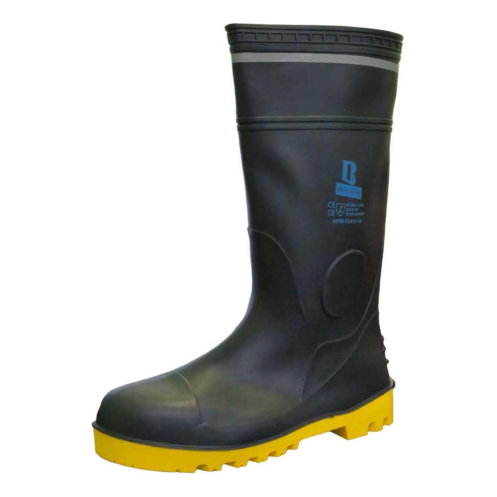 รองเท้าบูทยางหัวเหล็ก พื้นเหล็ก+แถบสะท้อนแสง,รองเท้าบูทยางหัวเหล็ก พื้นเหล็ก+แถบสะท้อนแสง,BEST ONE,Plant and Facility Equipment/Safety Equipment/Foot Protection Equipment