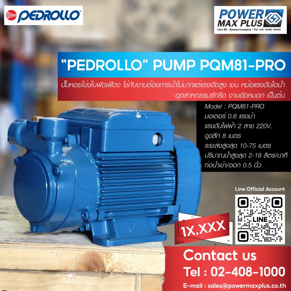 “PEDROLLO” PUMP PQM81-PRO,pump,PEDROLLO,Pumps, Valves and Accessories/Pumps/General Pumps