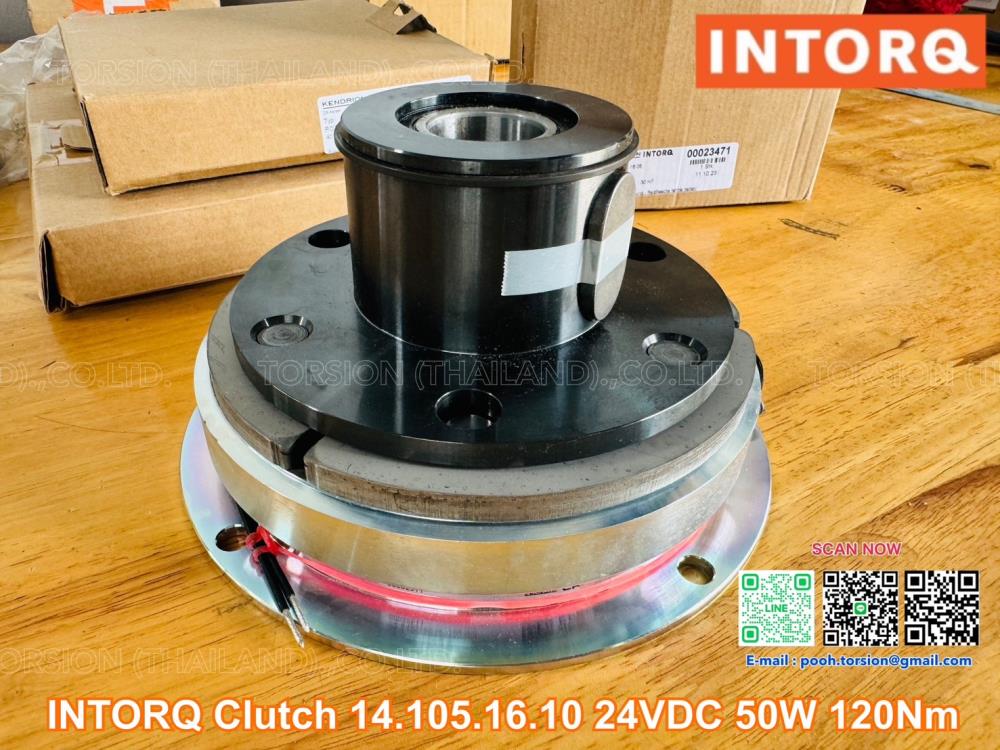 INTORQ Clutch 14.105.16.10 24VDC 50W 120Nm,Clutch , INTORQ , คลัตซ์แม่เหล็กไฟฟ้า , คลัตซ์ , คลัตซ์มอเตอร์,INTORQ ,Machinery and Process Equipment/Brakes and Clutches/Clutch