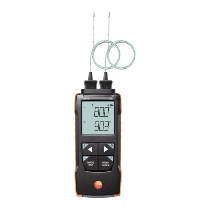testo 922 เครื่องวัดอุณหภูมิ 2 channel สำหรับ TC Type K,เครื่องวัดอุณหภูมิ, เครื่องวัดอุณหภูมิความชื้น, Thermohygrometer, Humidity meter,testo,Instruments and Controls/Thermometers