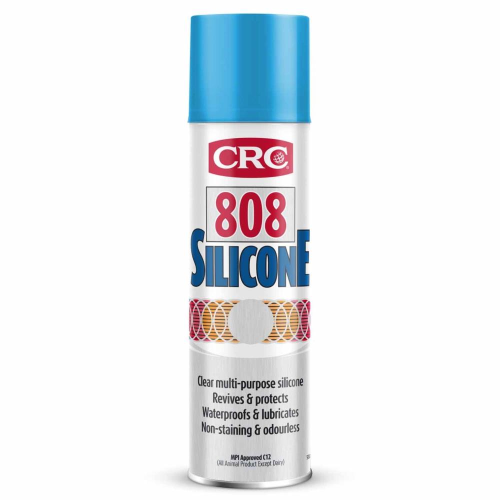 CRC 808 Silicone Spray สเปรย์ซิลิโคนใสชนิดฟิล์มเคลือบหล่อลื่น และป้องกันความชื้น