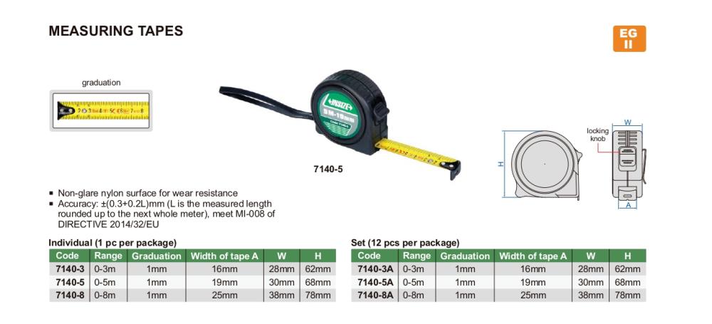 MEASURING TAPES  CODE : 7140