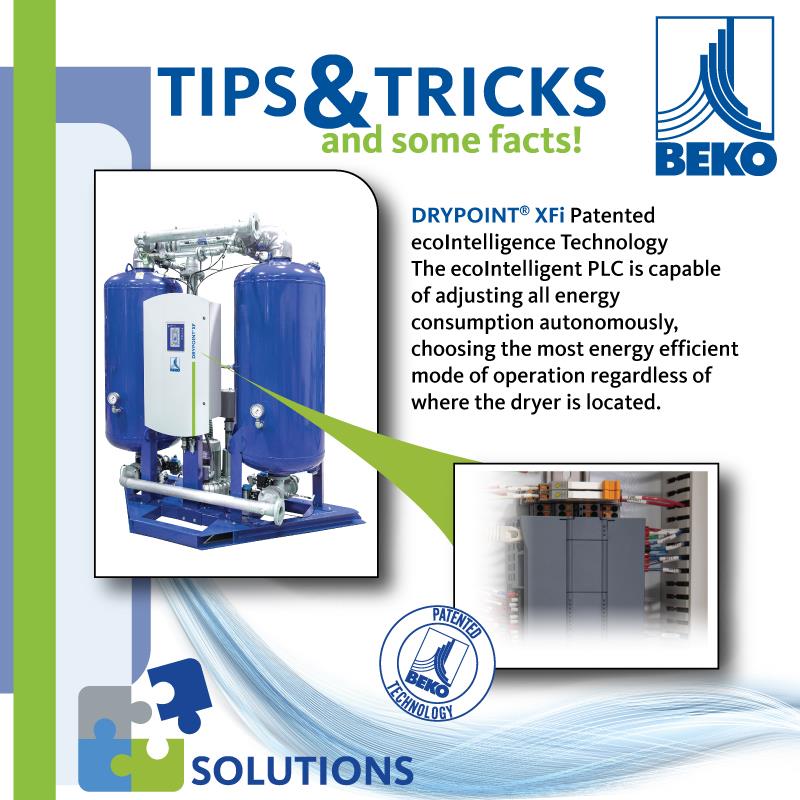 BEKO DRYPOINT? XF | Heated Desiccant Dryers,desiccant air dryer,BEKO,Machinery and Process Equipment/Dryers